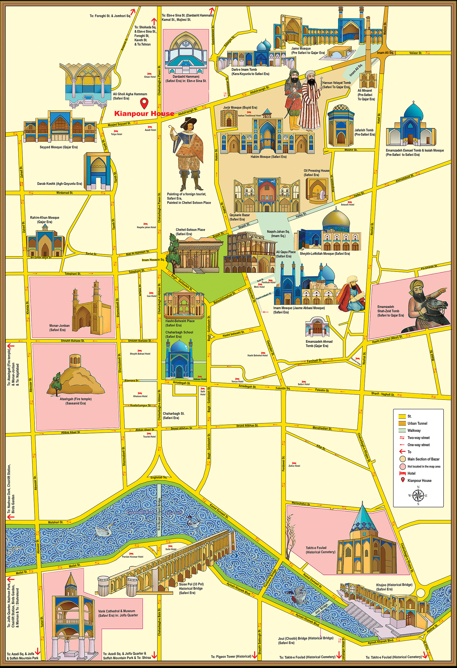 Isfahan truism map